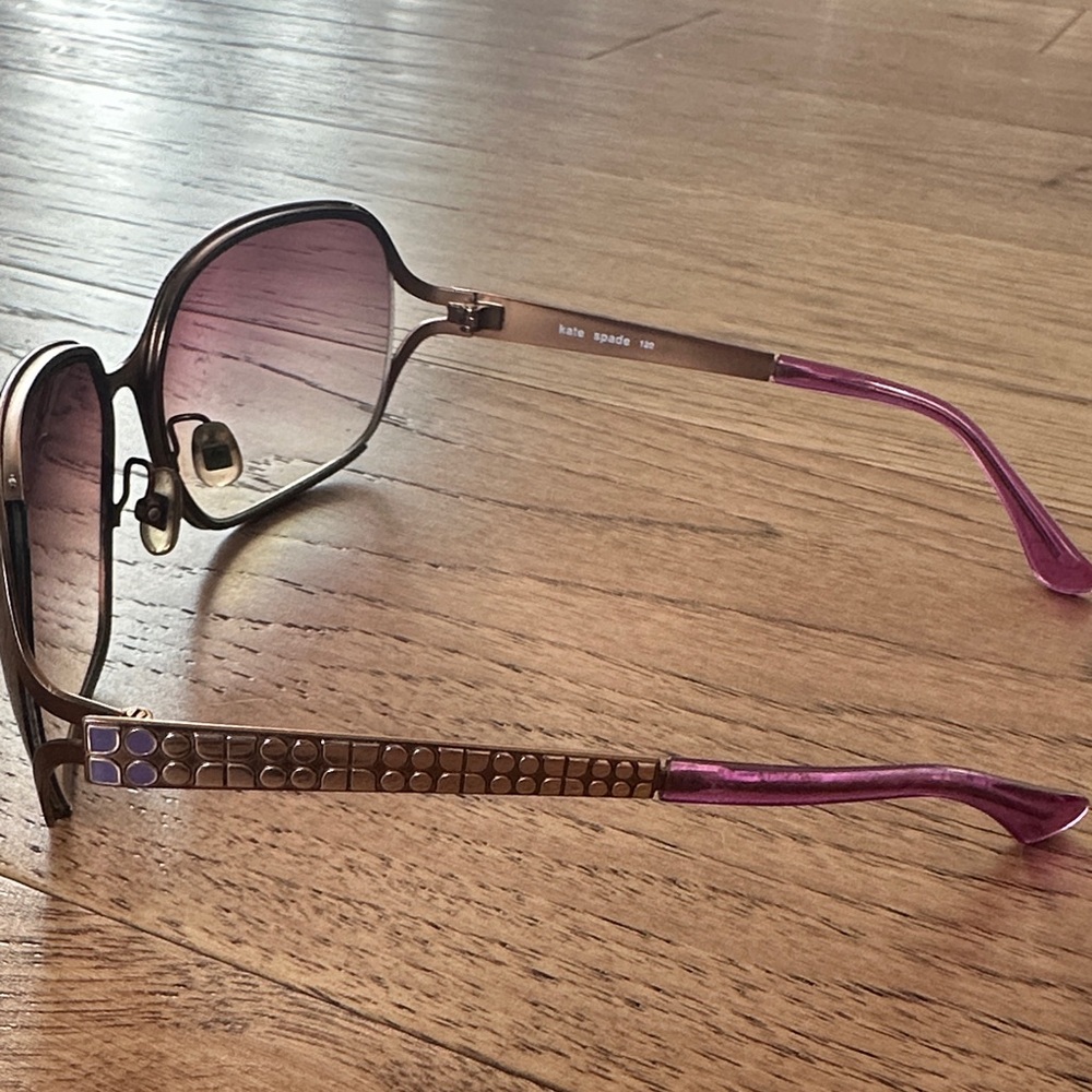 kate spade Bronze Frame Sunglasses with Gradient Lenses